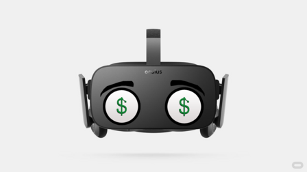 Oculus Rift $ Geld oog stickers